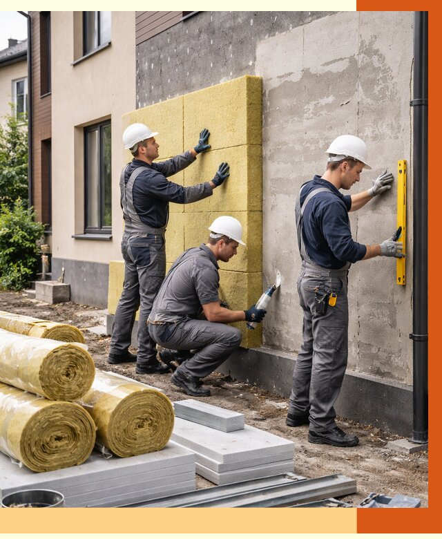 Утепление таунхауса в Кунгуре от 7384 руб/м2 — комплекс под ключ | ТепломастерКнг