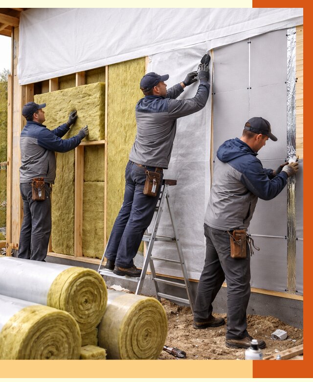 Утепление каркасного дома в Кунгуре от 4308 руб./м2 — профессионально | ТепломастерКнг