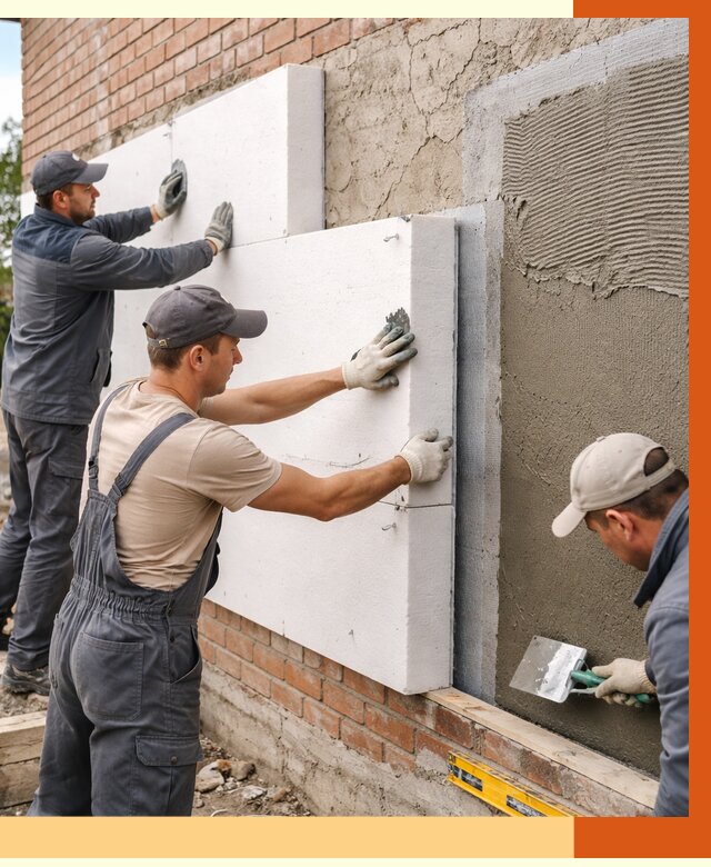 Утепление кирпичного дома в Кунгуре от 4308 руб. под ключ | ТепломастерКнг