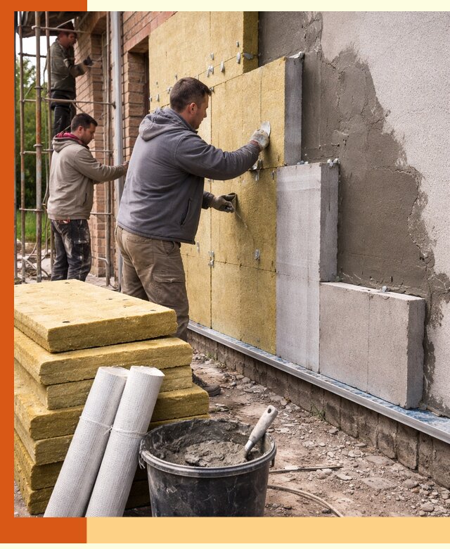 Утепление кирпичного дома под ключ в Кунгуре