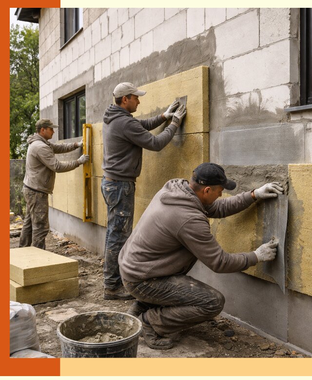 Утепление дома из газобетона в Кунгуре качественно и долговечно
