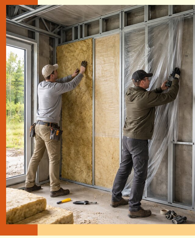 Утепление дома из ЛСТК в Кунгуре с гарантией качества и эффективности