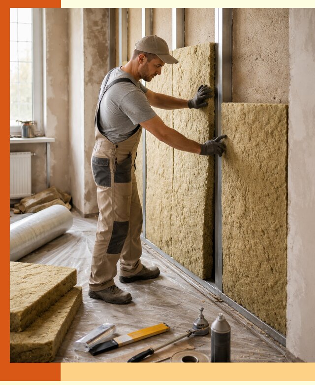 Утепление квартиры в Кунгуре — комплексная теплоизоляция стен и полов