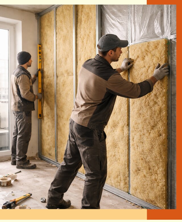 Утепление квартиры изнутри в Кунгуре от 4461 руб. за м2 | Проф. работы ТепломастерКнг