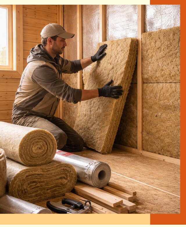 Утепление бани в Кунгуре под ключ от 4615 руб./м2 — утеплить потолок, пол и стены | ТепломастерКнг