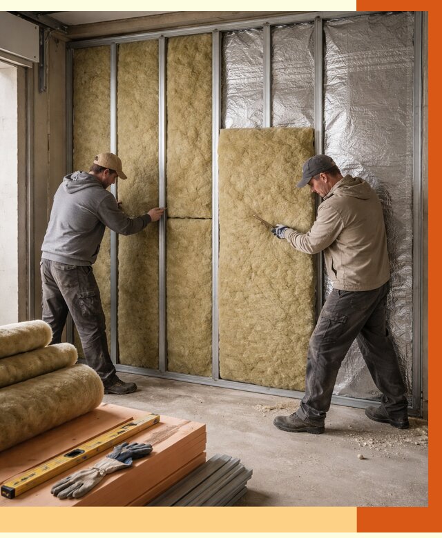 Утепление гаража изнутри в Кунгуре от 7692 руб/м2 — работы и цена | ТепломастерКнг