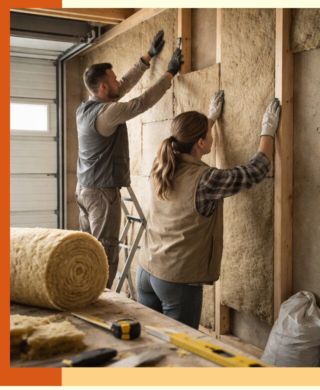 Утепление гаража изнутри в Кунгуре: быстро и надежно