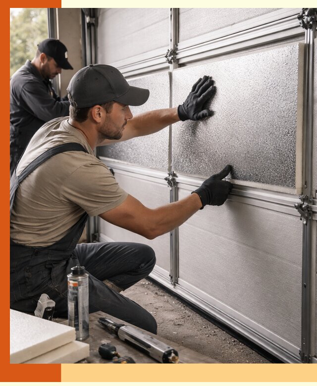 Утепление гаражных ворот в Кунгуре качественно и надежно