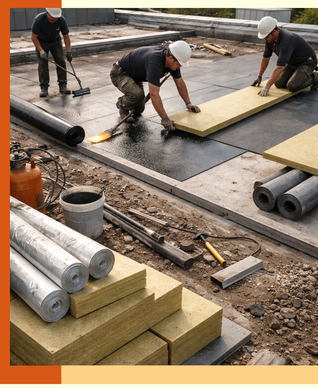 Утепление плоской крыши в Кунгуре — надежная теплоизоляция и герметизация