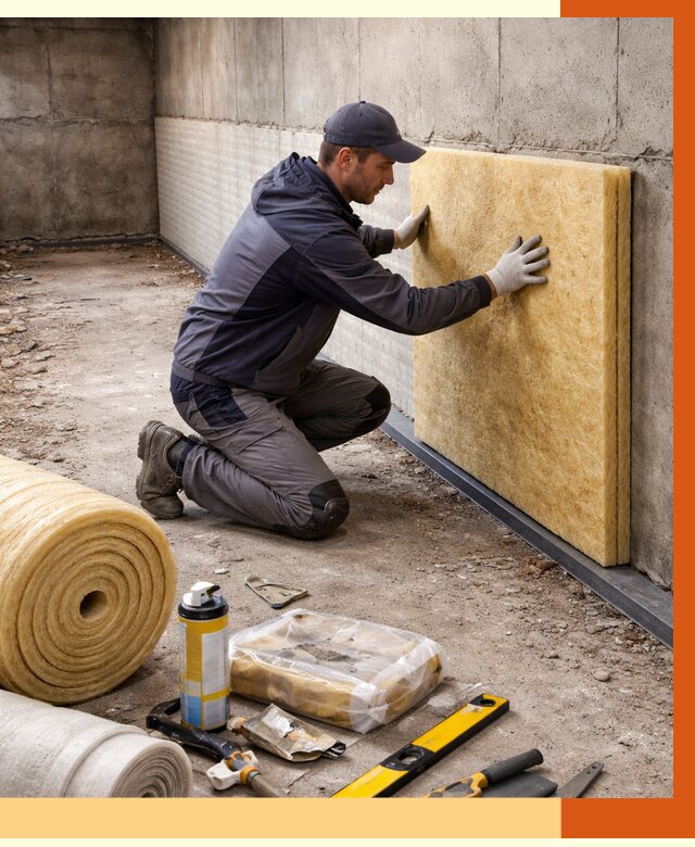 Утепление фундамента изнутри в Кунгуре от 4308 руб./м2 — работы под ключ | ТепломастерКнг