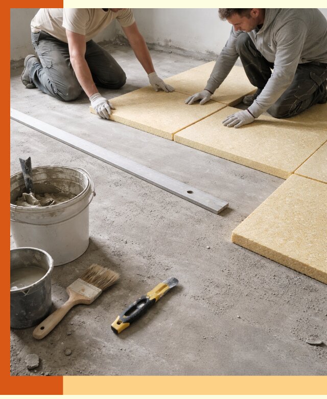 Утепление бетонного пола в Кунгуре профессионально и недорого