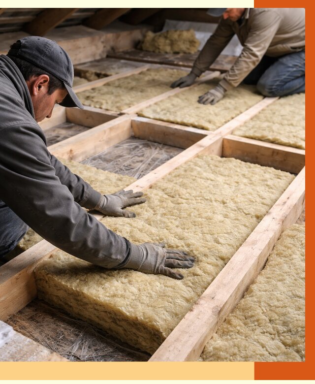 Утепление чердака минватой в Кунгуре от 3590 руб/м2 под ключ | ТепломастерКнг