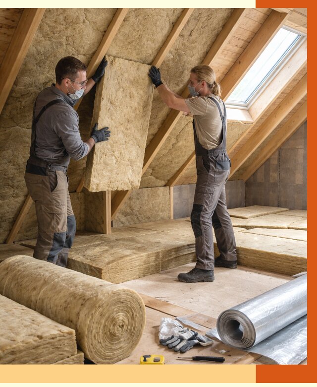 Утепление мансарды минватой в Кунгуре от 4308 руб./м2 — монтаж и пароизоляция | ТепломастерКнг