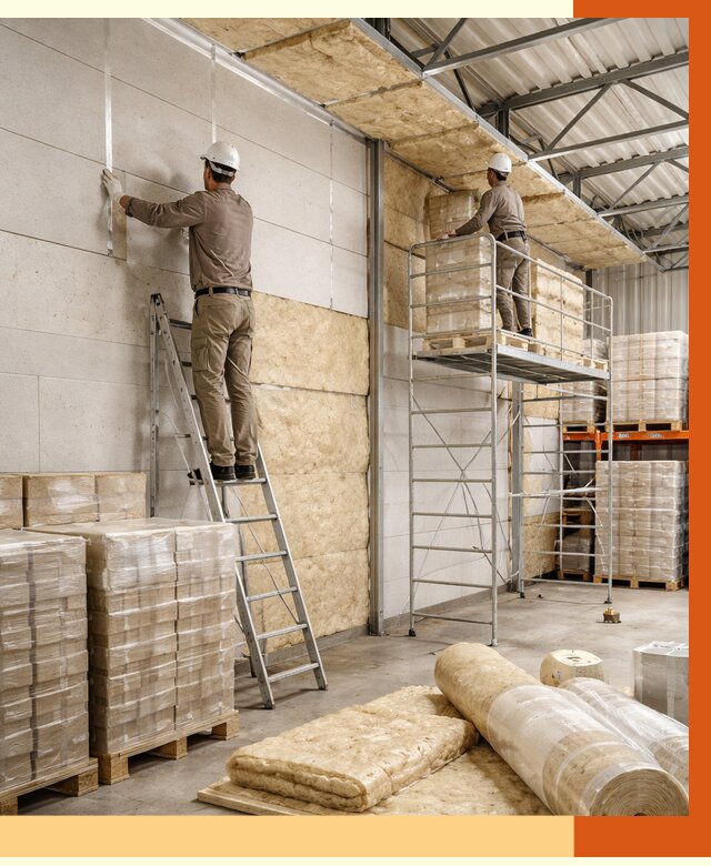 Утепление склада готовой продукции в Кунгуре от 2000 руб./м2 — комплексно | ТепломастерКнг