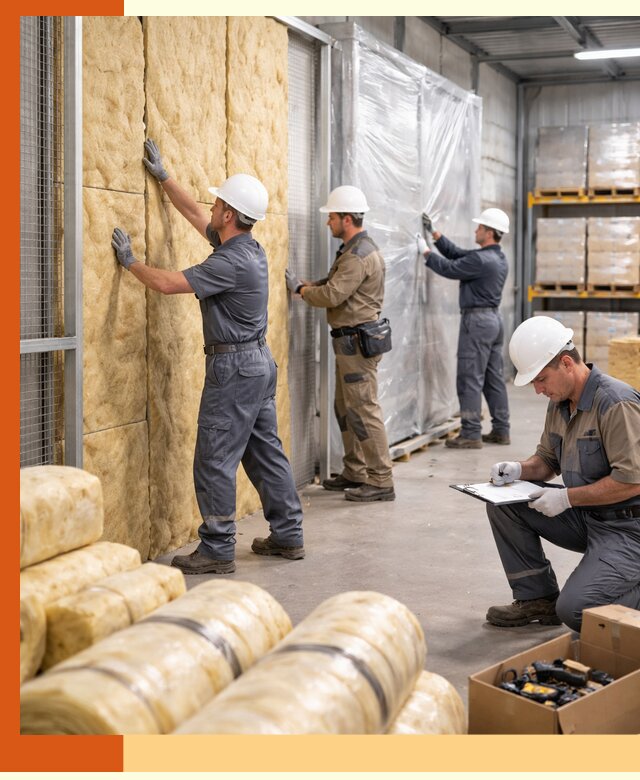 Утепление склада готовой продукции в Кунгуре качественно и быстро