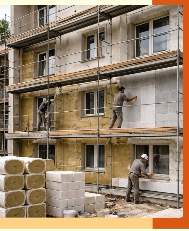 Утепление гостиницы в Кунгуре от 7384 руб./м2 — комплексно, ППУ, под ключ | ТепломастерКнг