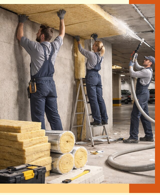 Утепление паркинга в Кунгуре от 6974 руб./м2 — работы под ключ | ТепломастерКнг