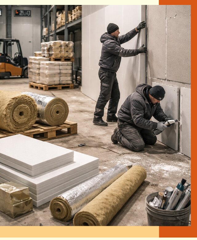 Утепление холодного склада в Кунгуре от 8718 руб/м2 — комплексное под ключ | ТепломастерКнг