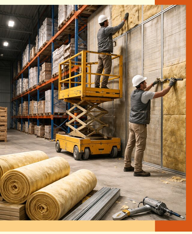 Утепление торгового склада в Кунгуре от 3282 руб/м2 — комплексно и под ключ | ТепломастерКнг