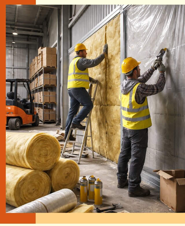 Утепление склада с техникой в Кунгуре под ключ