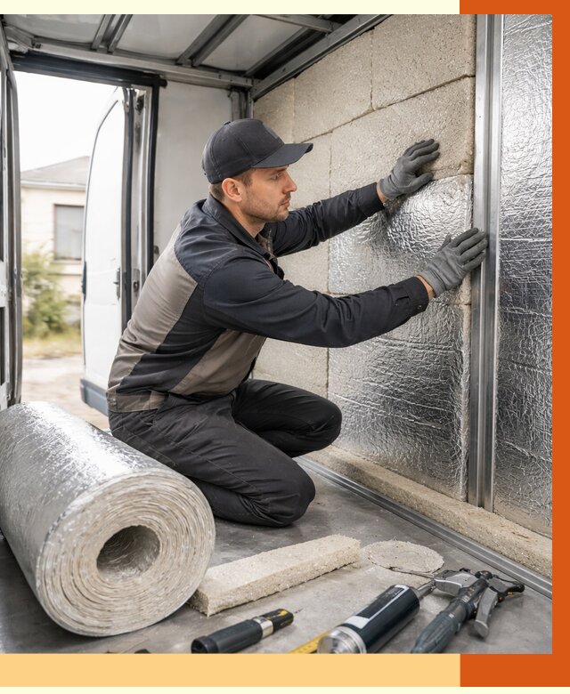 Утепление фургона рефрижератора в Кунгуре от 12820 руб./м² под ключ | ТепломастерКнг