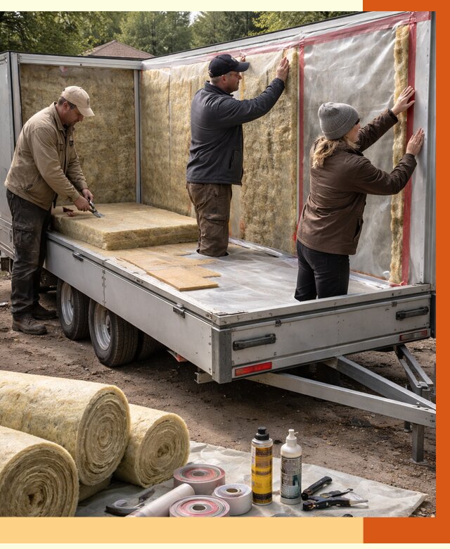 Утепление прицепа в Кунгуре под ключ от 12820 руб. — комплекс от ТепломастерКнг