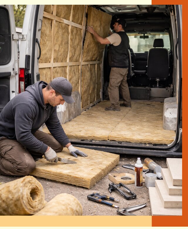 Утепление кемпера в Кунгуре под ключ от 12307 руб. — профессионально | ТепломастерКнг