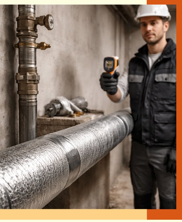 Утепление труб водоснабжения в Кунгуре от 8718 руб. за м² — услуги ТепломастерКнг