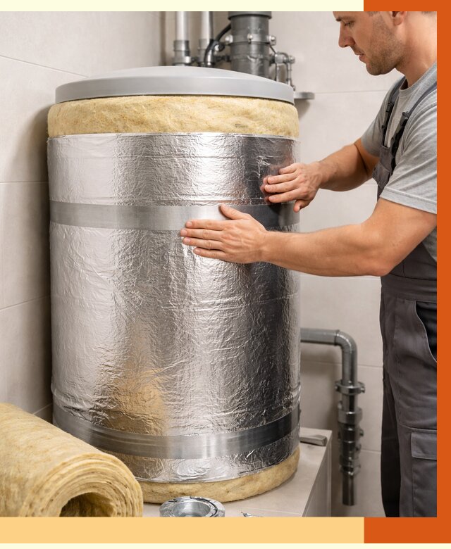 Утепление бойлера в Кунгуре от 4615 руб. под ключ | Утепление ППУ | ТепломастерКнг