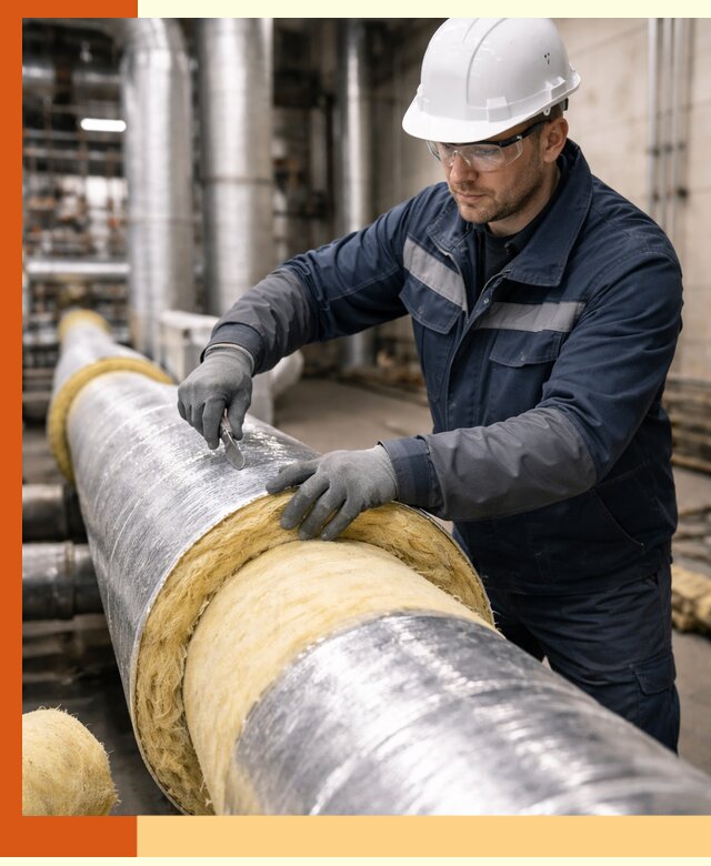 Утепление технологического оборудования и заводских установок в Кунгуре