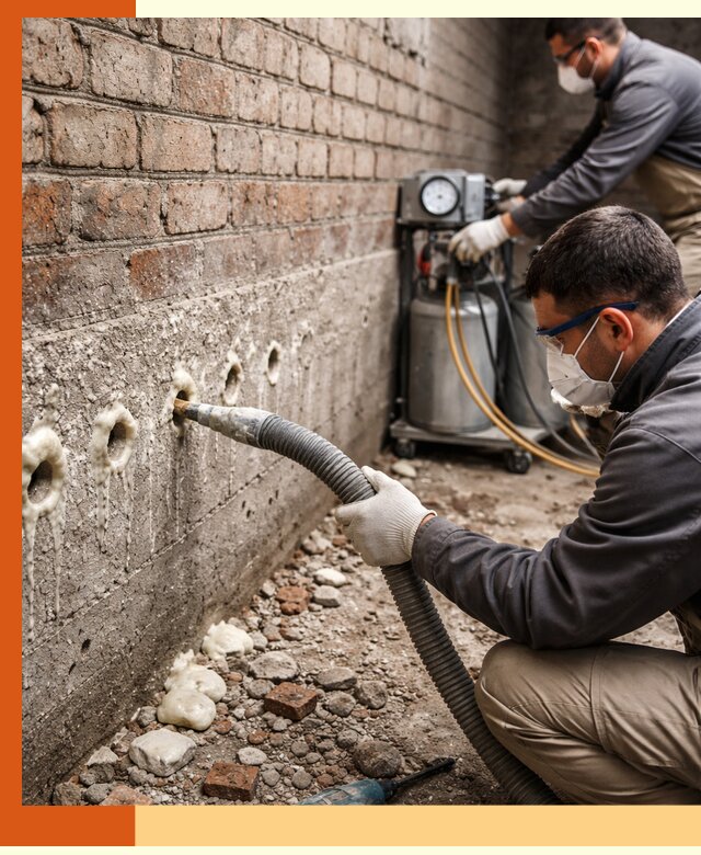 Заполнение колодцевой кладки ППУ в Кунгуре быстро и герметично