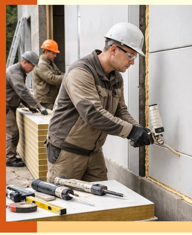 Утепление сэндвич-панелей пенополиуретаном в Кунгуре