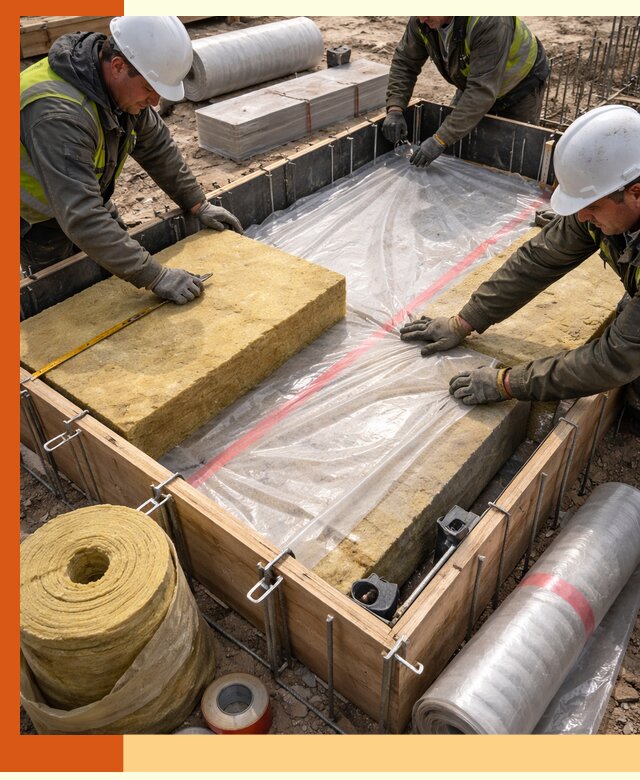 Теплоизоляция опалубки для строительства в Кунгуре