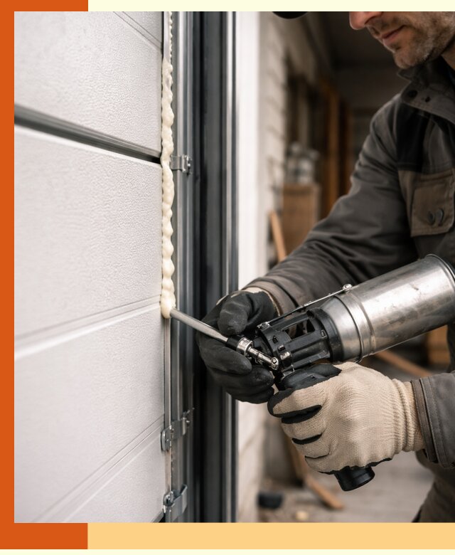 Заполнение пустот ворот в Кунгуре профессионально и герметично