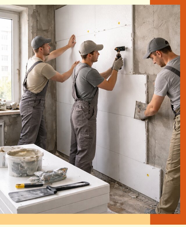 Утепление пенопластом домов и стен в Кунгуре от 1897 руб. — ТепломастерКнг