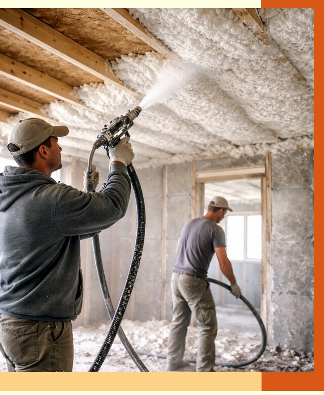 Утепление пеноизолом в Кунгуре от 1641 руб./м2 под ключ | ТепломастерКнг