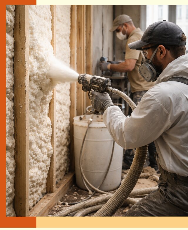 Утепление пеноизолом жилых и коммерческих объектов в Кунгуре