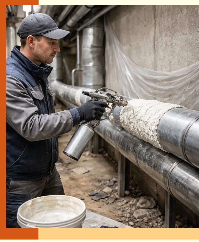 Утепление труб жидкой теплоизоляцией в Кунгуре