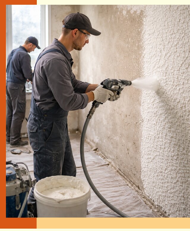 Утепление стен жидкой теплоизоляцией в Кунгуре для квартир и домов