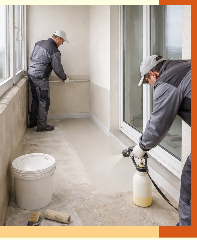 Утепление балкона жидкой теплоизоляцией в Кунгуре от 5897 руб./м2 | ТепломастерКнг