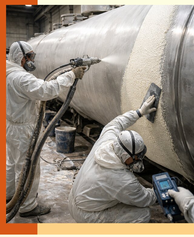 Утепление автоцистерн жидкой теплоизоляцией в Кунгуре