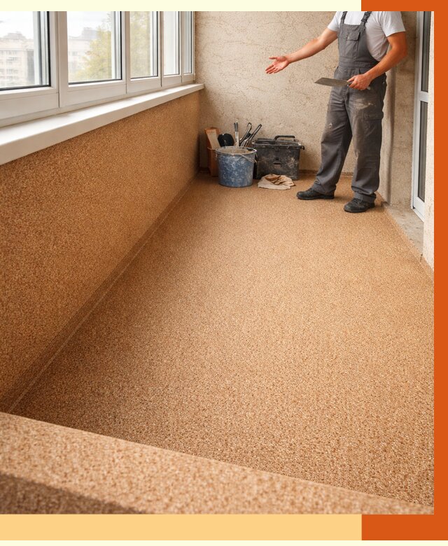 Утепление балкона жидкой пробкой в Кунгуре от 3743 руб/м² под ключ | ТепломастерКнг