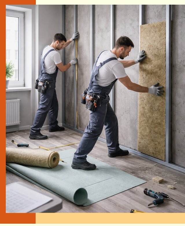 Шумоизоляция квартиры под ключ в Кунгуре — профессионально и гарантированно