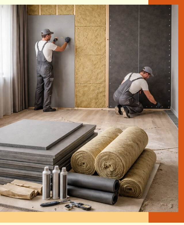 Шумоизоляция дома в Кунгуре от 4615 руб/м2 — комплексная звукоизоляция под ключ | ТепломастерКнг