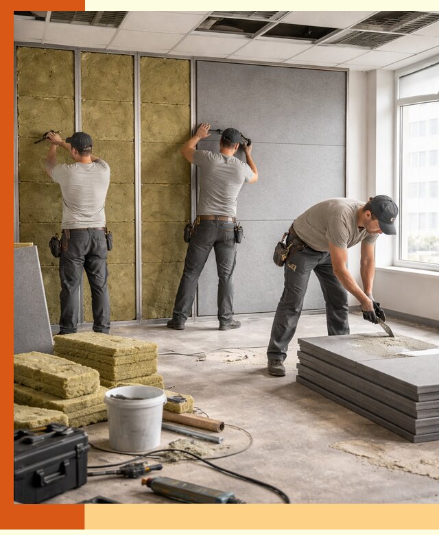 Профессиональная шумоизоляция офисов в Кунгуре для комфорта сотрудников