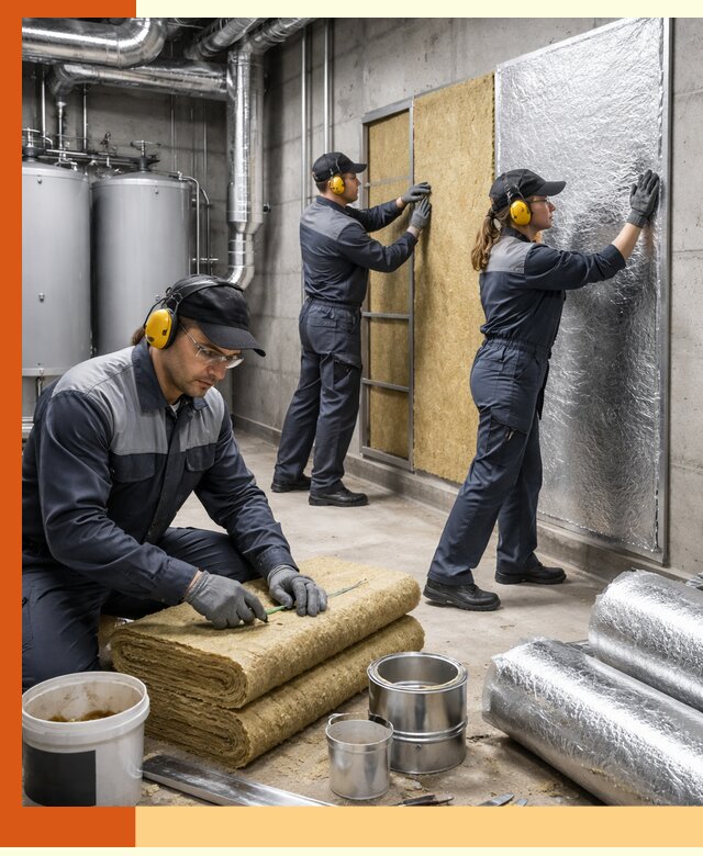 Шумоизоляция котельной в Кунгуре: профессиональный монтаж и материалы