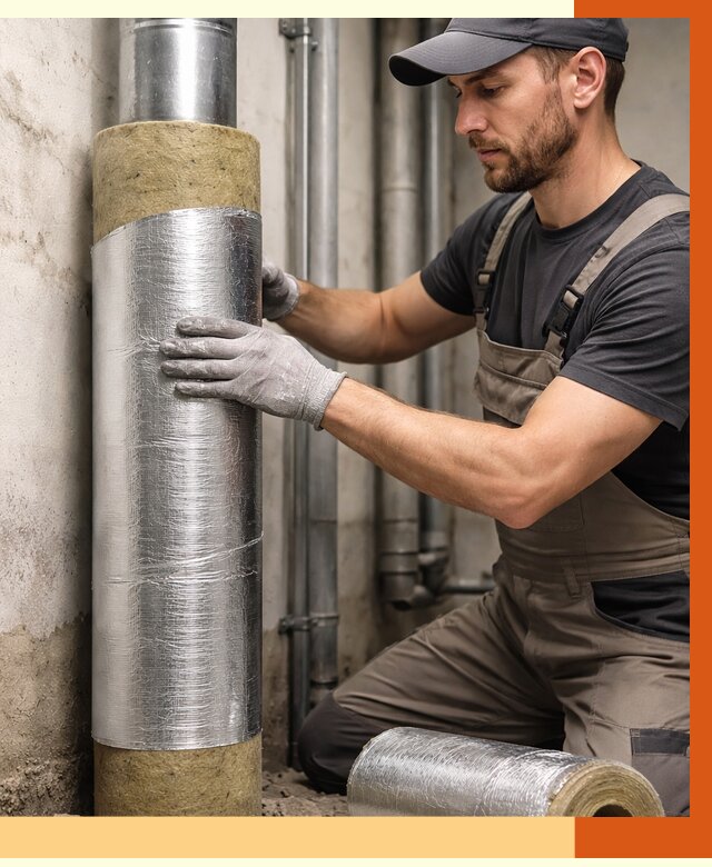 Шумоизоляция труб в Кунгуре от 1231 руб. — шумоподавление и звукоизоляция труб | ТепломастерКнг