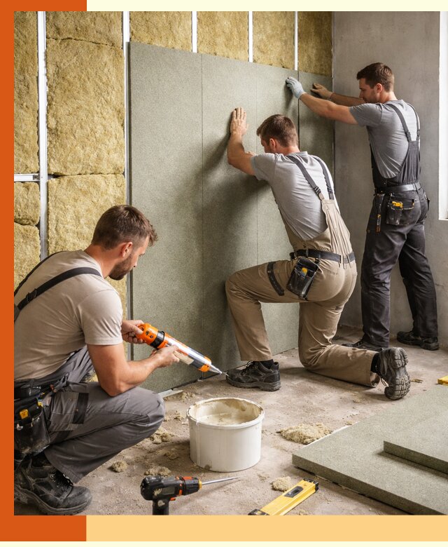 Профессиональная шумоизоляция стен в Кунгуре для квартир и домов