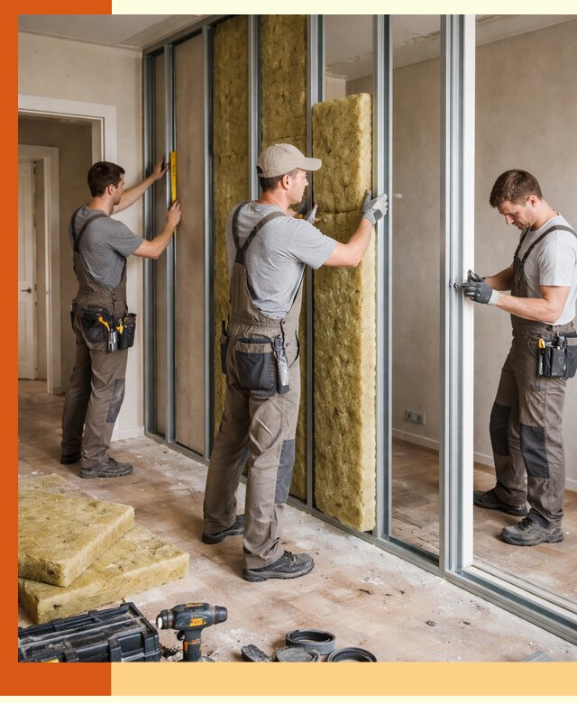 Шумоизоляция межкомнатных перегородок в Кунгуре эффективно и надёжно