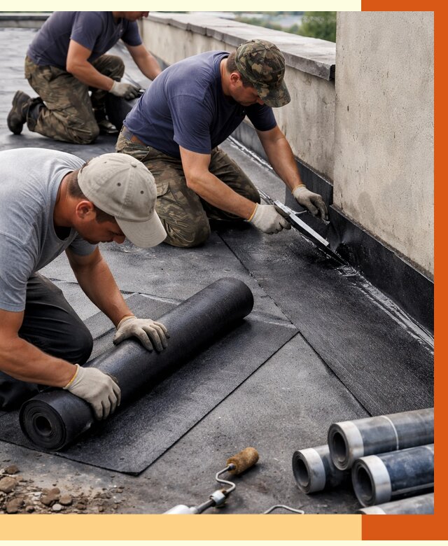 Гидроизоляция кровли в Кунгуре от 4615 руб. — профессиональная гидроизоляция крыши | ТепломастерКнг